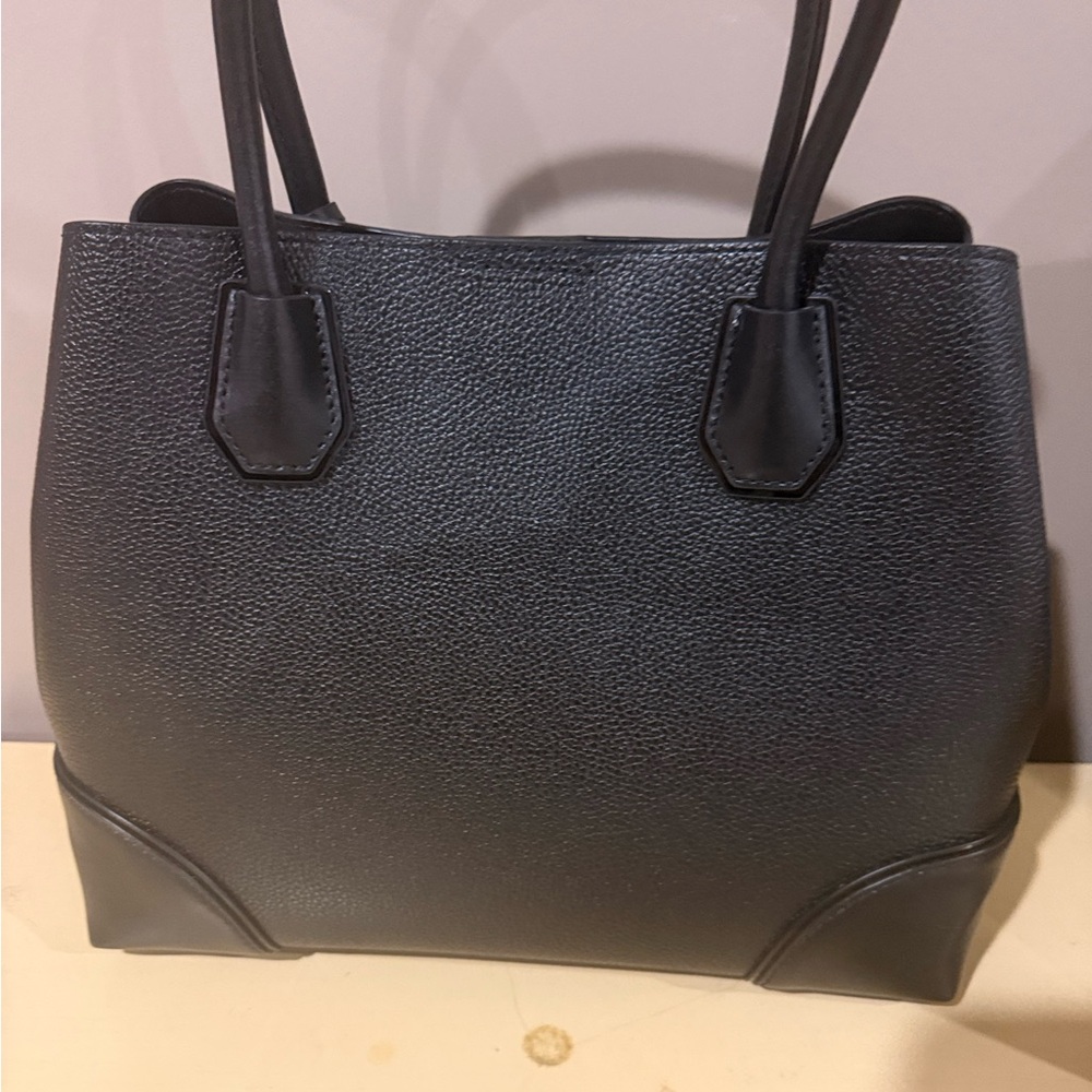 Michael Kors Black Satchel with Gold Accent - Picture 3 of 5